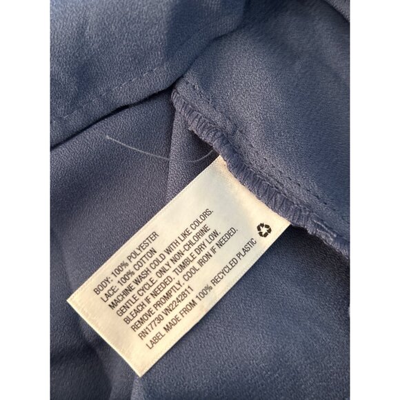 2/$30 Xhilaration Blouse‎ Cold Shoulder top crochet lace Peasant Boho size M - Picture 9 of 9